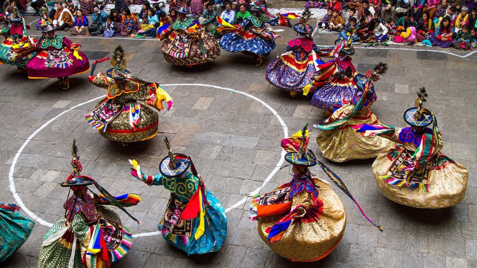 M Trashigang Festival Dancers by Helen Conway 1